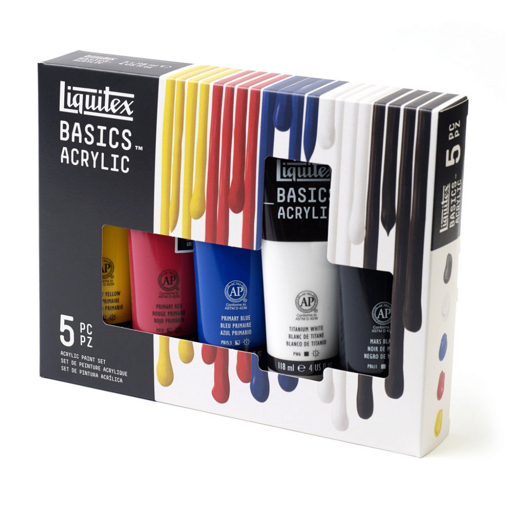 Liquitex Basics Primary Set 5x118ml tuber