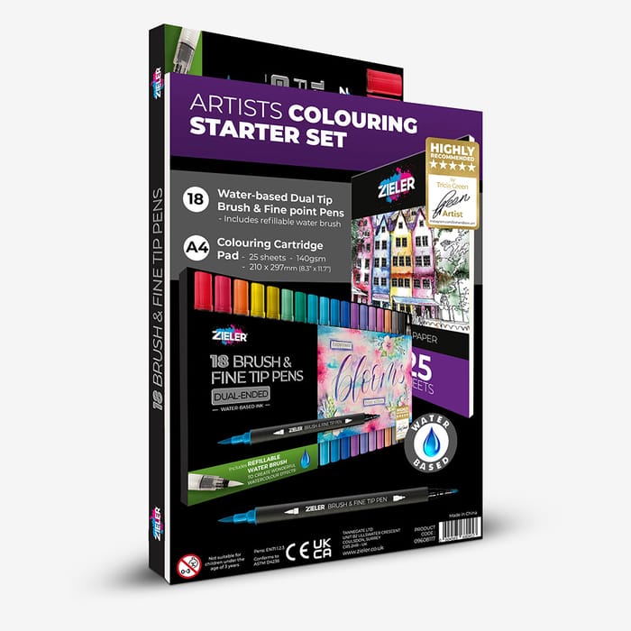 Zieler Tusjsett - Artists Colouring Starter Set