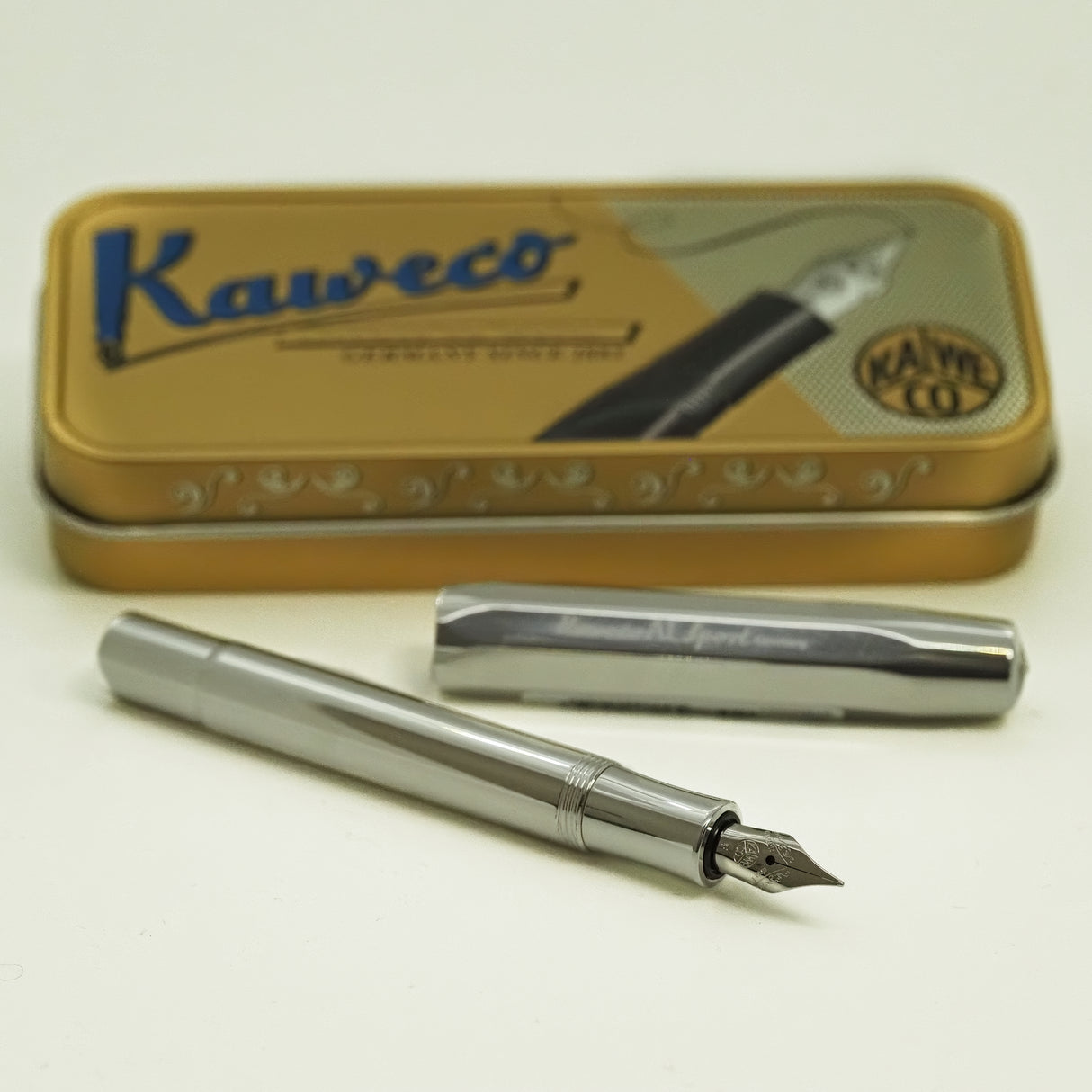 Kaweco AL Sport Fyllepenn - F 0.7mm - Raw