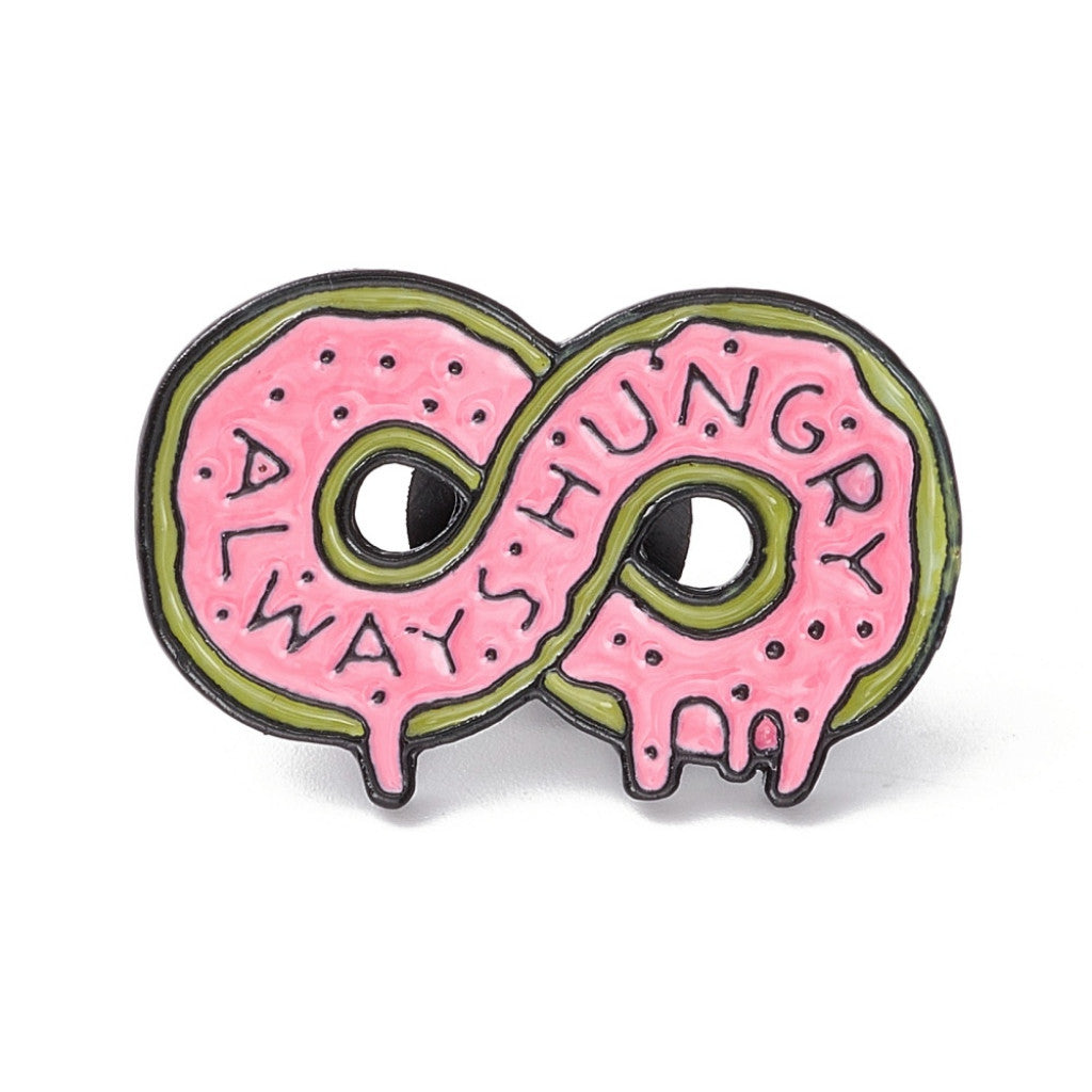 Enamel Pin,18.5x30x1.5mm - Infinity Hungry