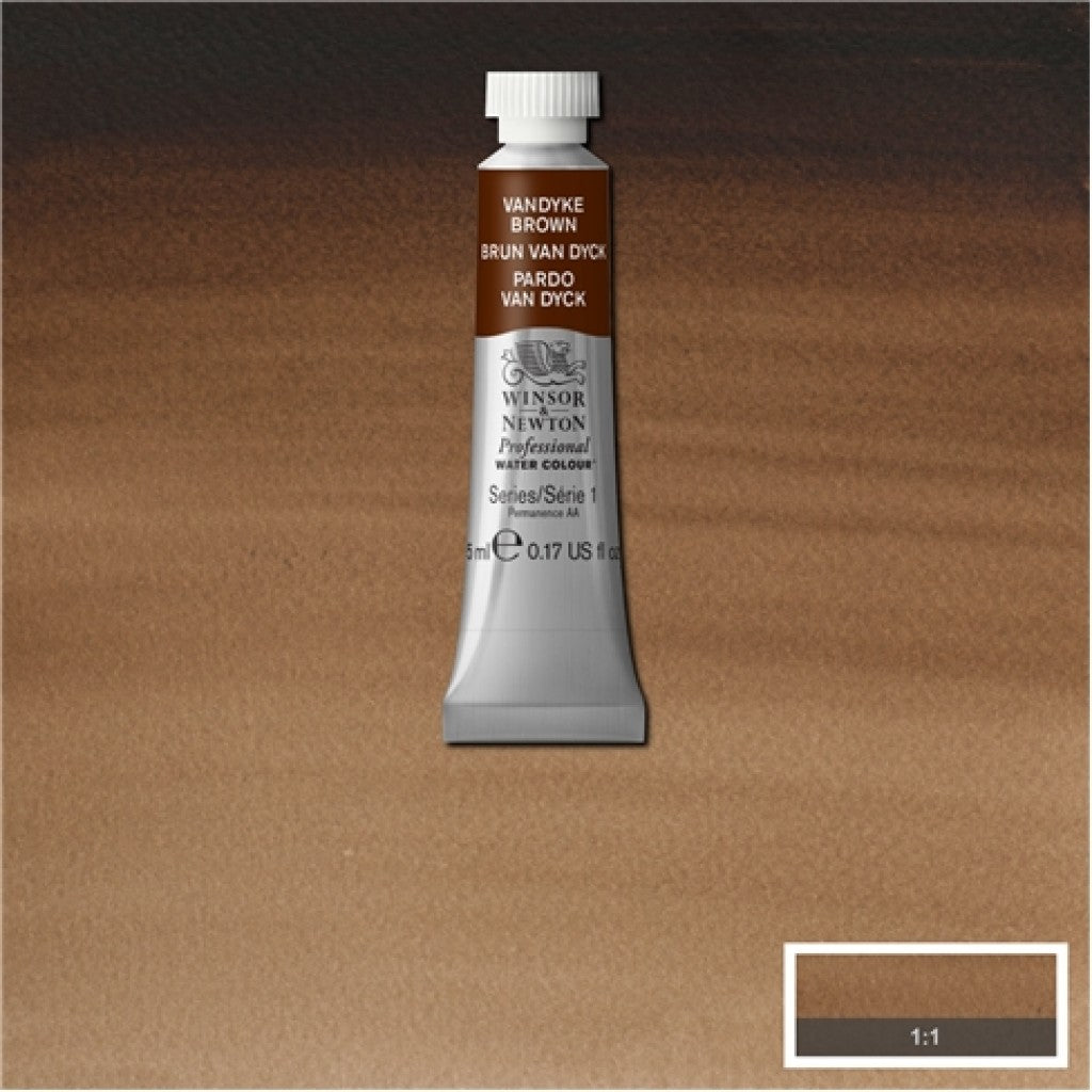 W&N - Artists Water Colour 5ml - 676 Vandyke Brown