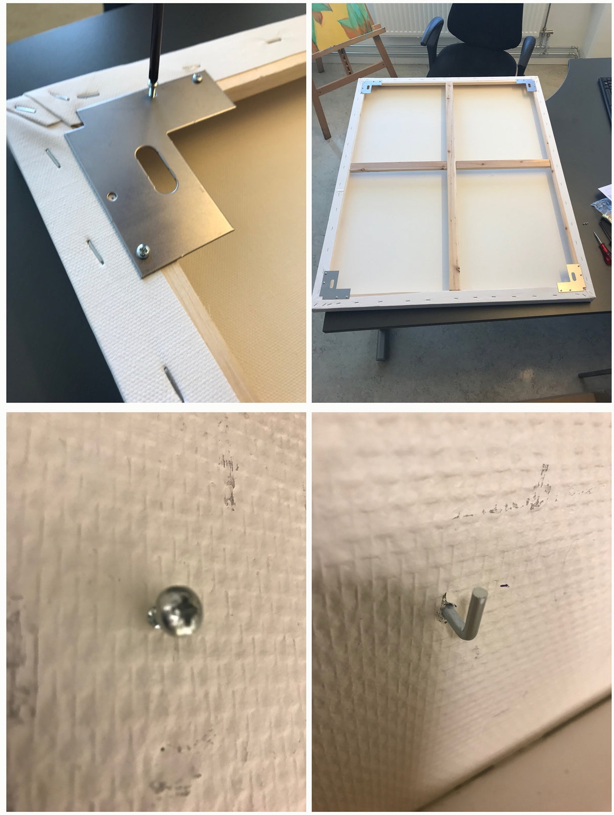 Beslag for bildeoppheng 4 stk