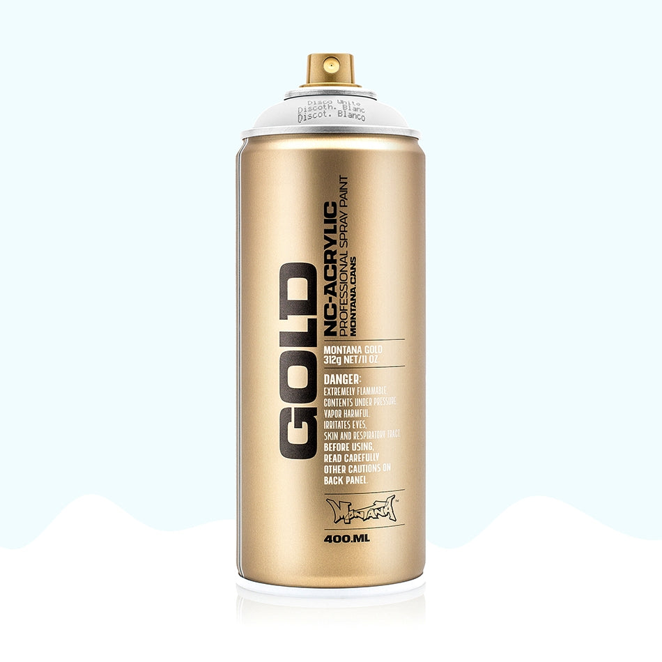 Montana - Gold 400ml - F9100 Fluorescent Disco White