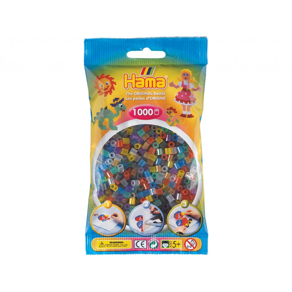 Hama Midi, 1000stk - 53 Transparentmix