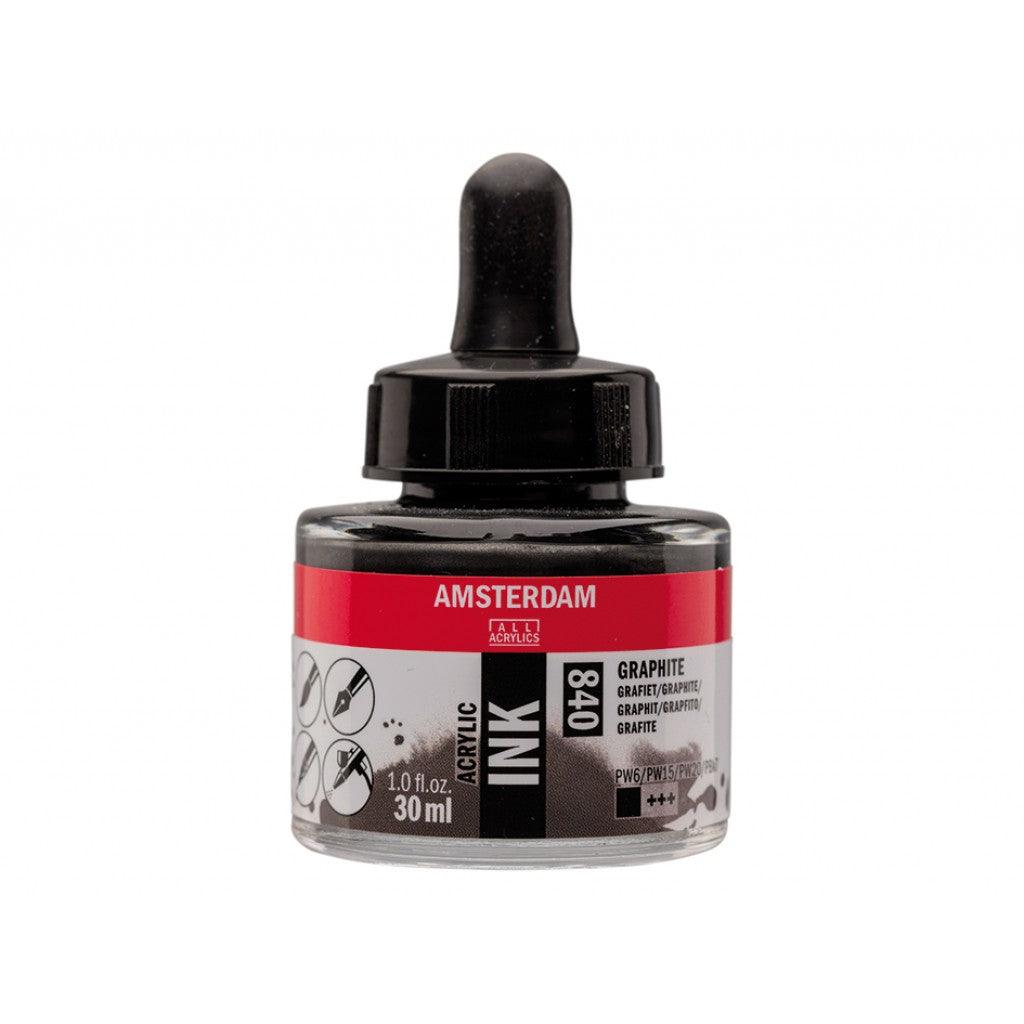 Amsterdam Ink 30ml - 840 Pearl Graphite - HobbyHimmelen