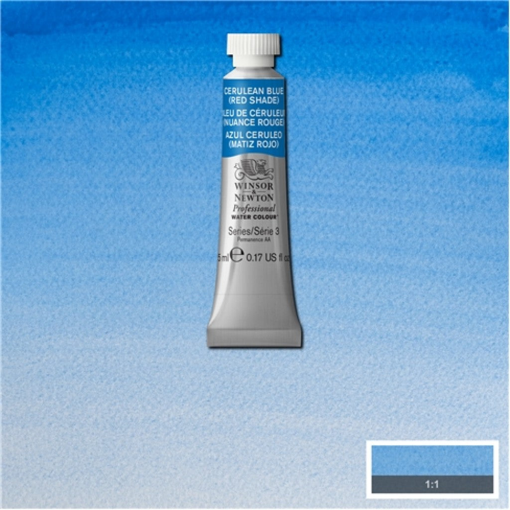 W&N - Artists Water Colour 5ml - 140 Cerulean Blue(Red Shade)