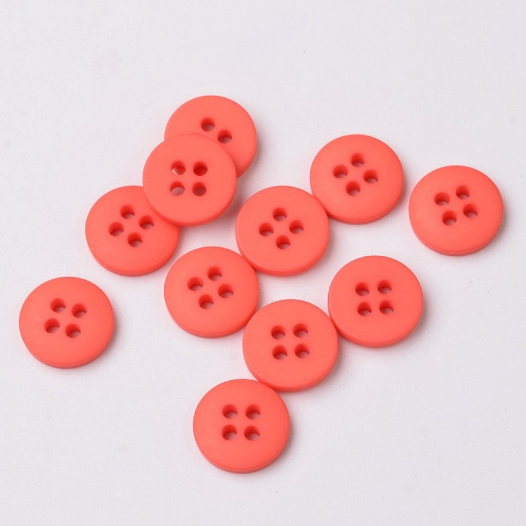 Knapp i Frostet Epoxy, 23mm - Orange
