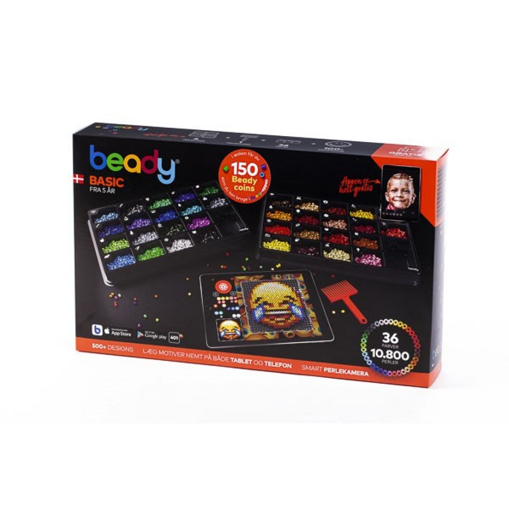 Hama Beady Basic 10.800 perler, 4 plader, 1 skraber