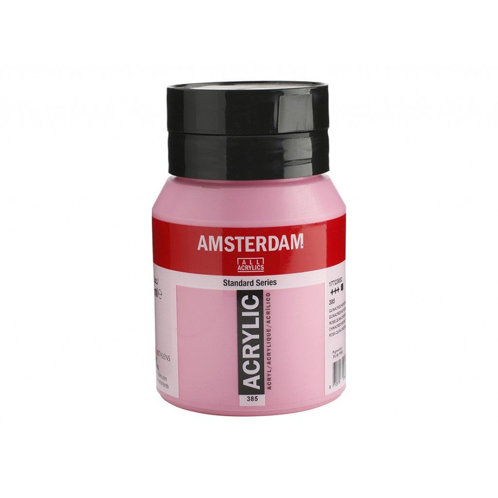 Amsterdam Standard 500ml - 385 Quinacridone Rose Light - HobbyHimmelen