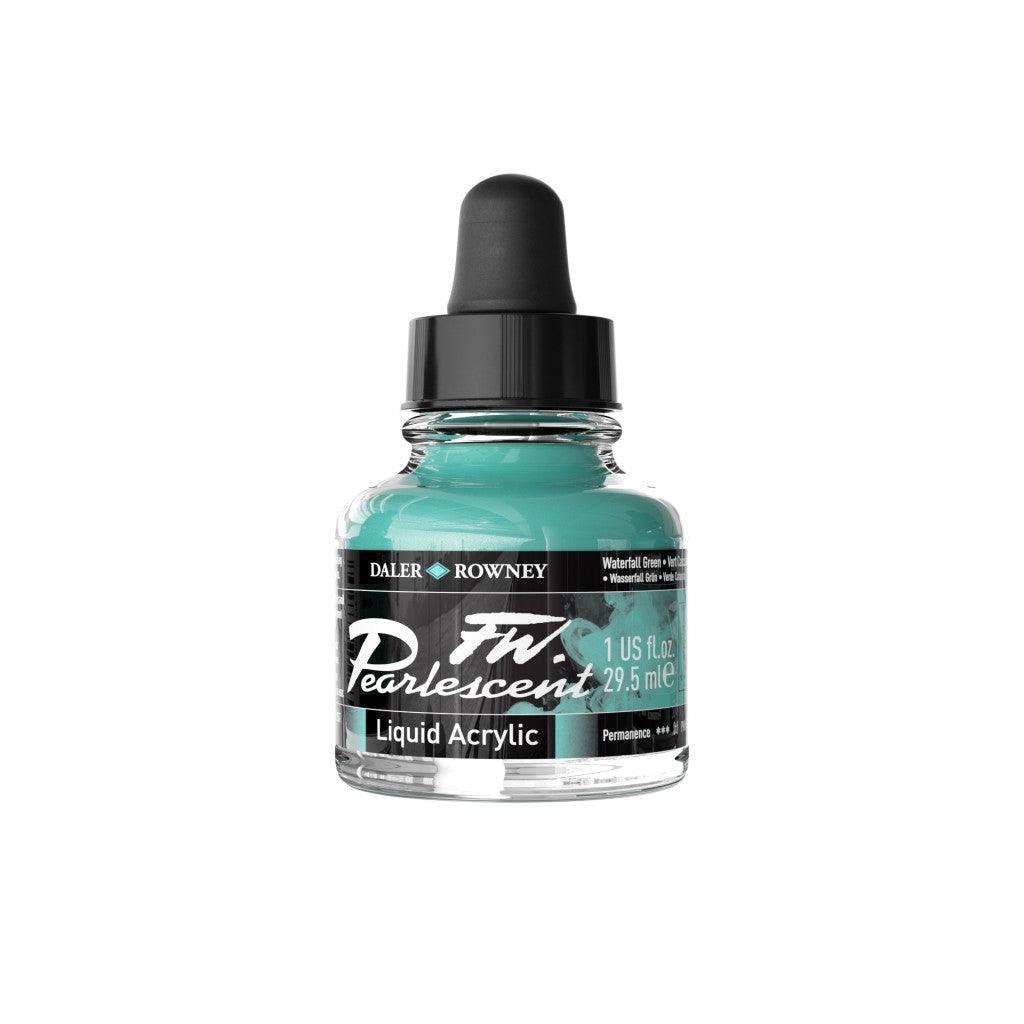 Daler Rowney - FW Pearlescent Ink 29,5ml - 124 Waterfall Green