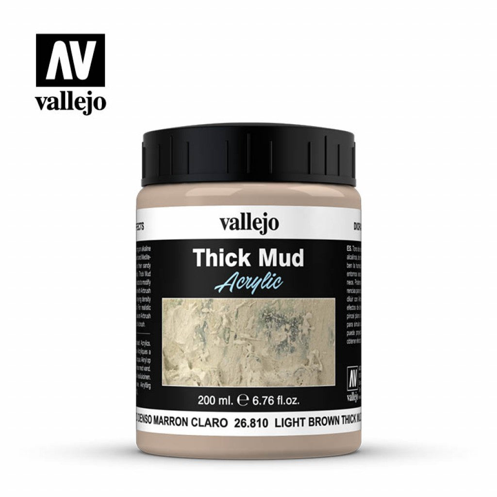Vallejo Diorama Effects 26.810 - Light Brown Thick Mud 200ml