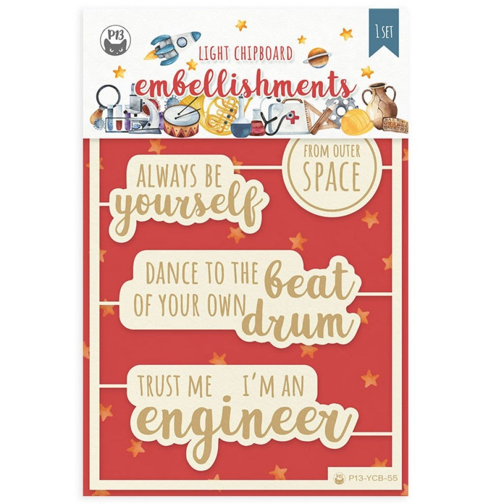 Die-Cut Chipboard Embellishments - You Can Be Anything
