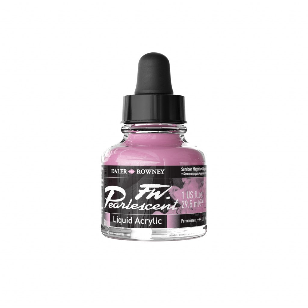 Daler Rowney - FW Pearlescent Ink 29,5ml - 120 Sundown Magenta