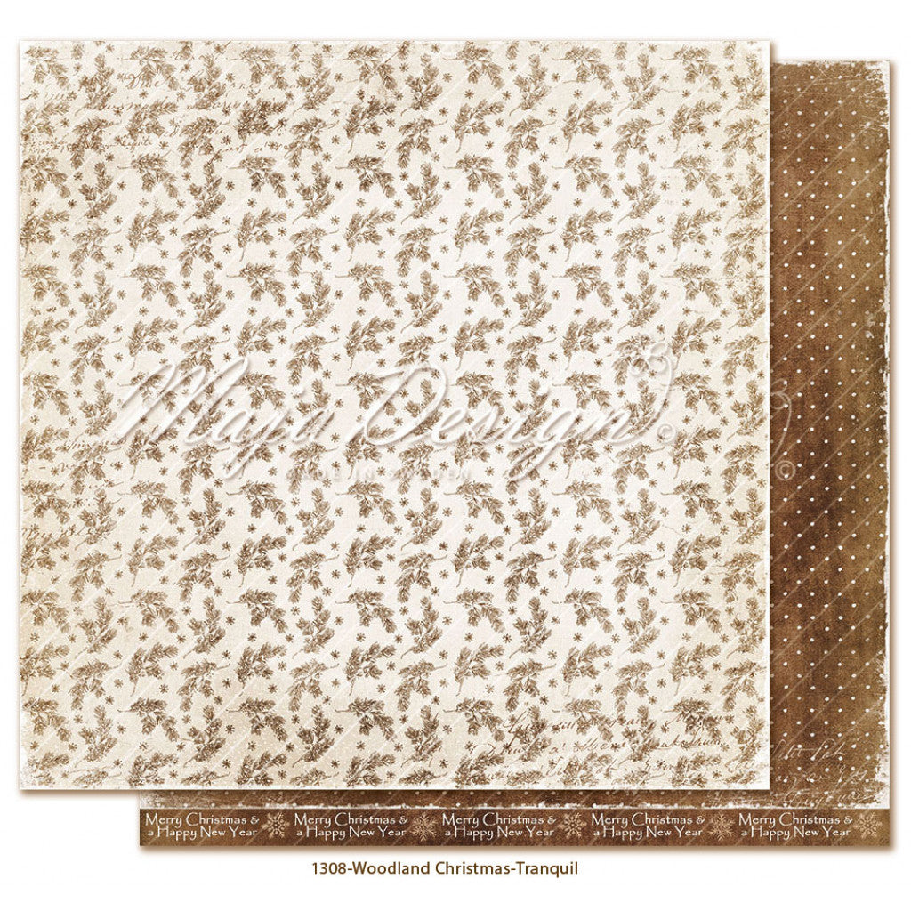 Maja Design Mønsterark, Woodland Christmas 12"x12" (30x30cm) - Tranquil