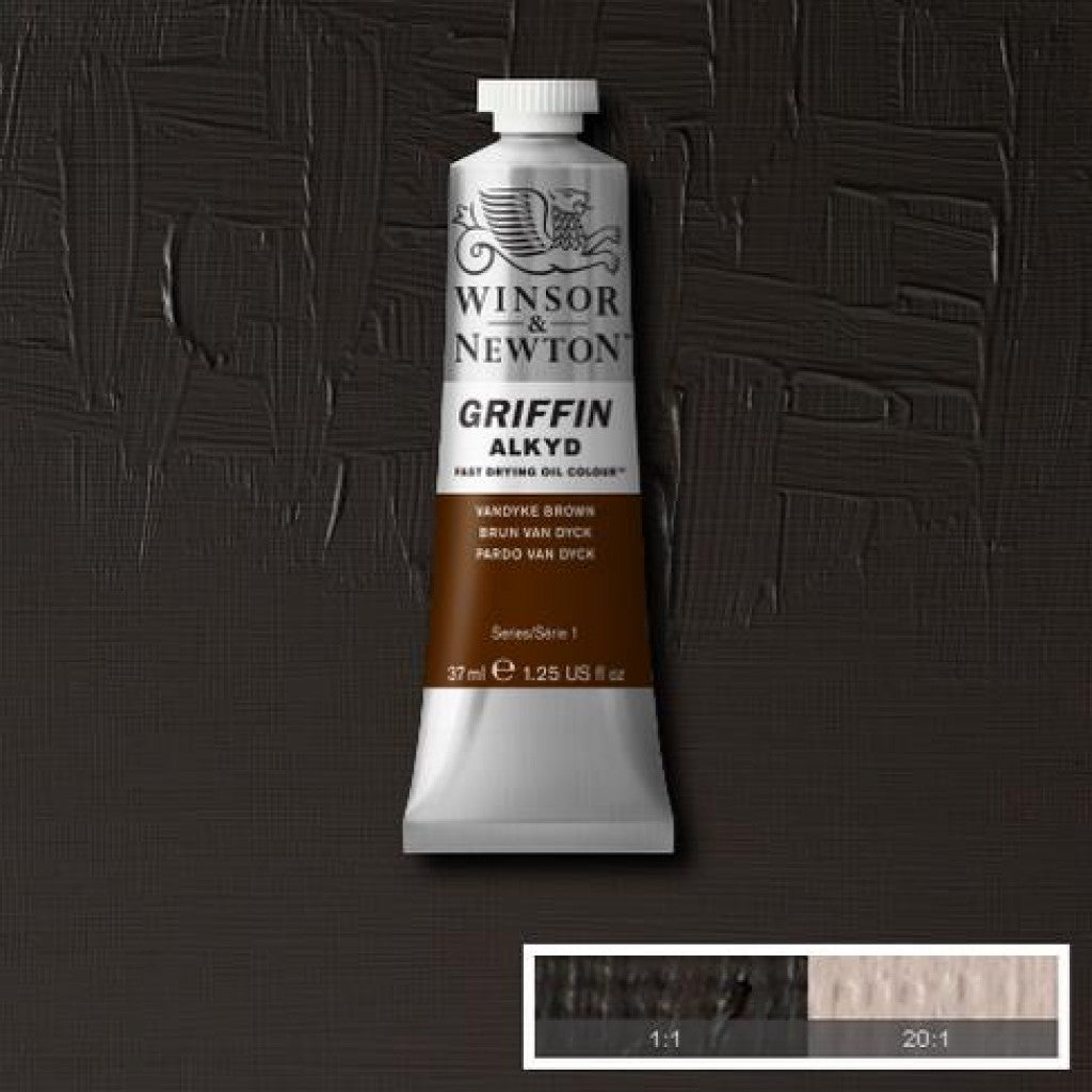 W&N - Griffin Alkyd 37ml - 676 Vandyke Brown