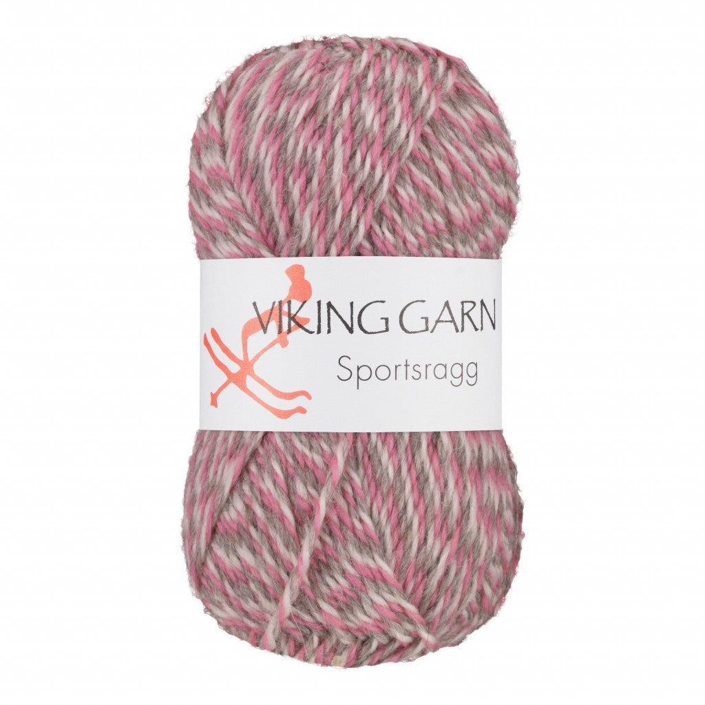 Viking Sportsragg - 584 Rosa/grå
