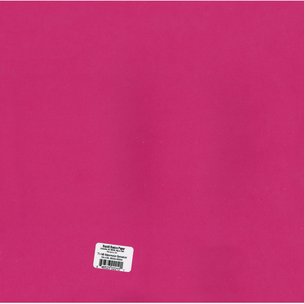 Bazzill Cardstock 12"X12" (30x30cm) - Watermelon Sensation/Smoothies