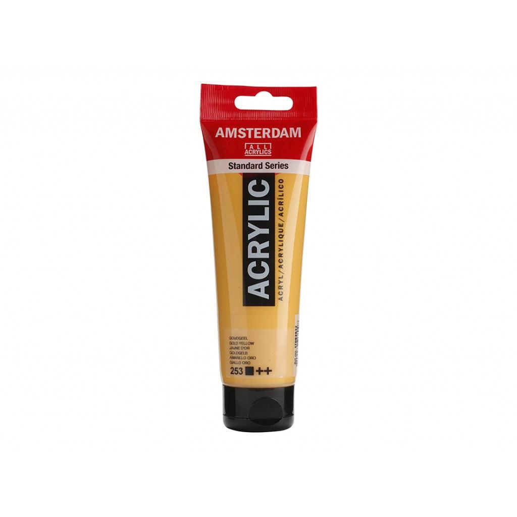 Amsterdam Standard 120ml - 253 Gold Yellow - HobbyHimmelen