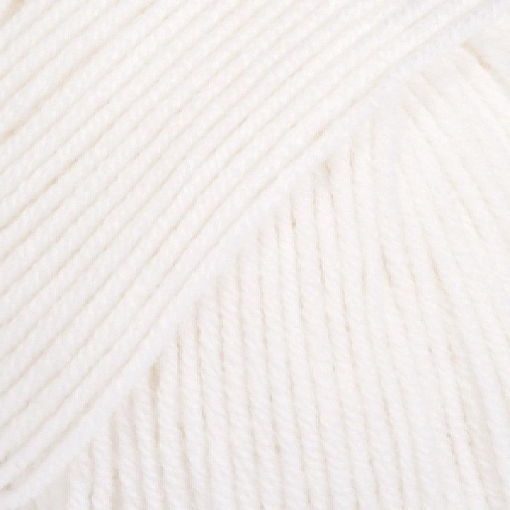 Baby Merino Uni - 1 Hvit - HobbyHimmelen