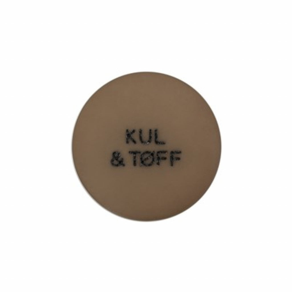 Knapp 15mm Brun - Kul og tøff