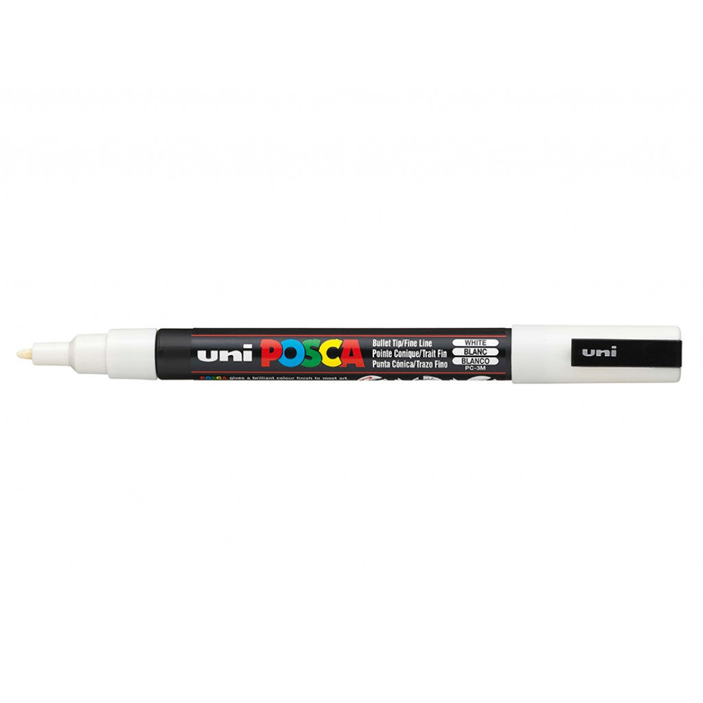 Uni POSCA PC-3M, Fine 0,9-1,3mm - 1 White