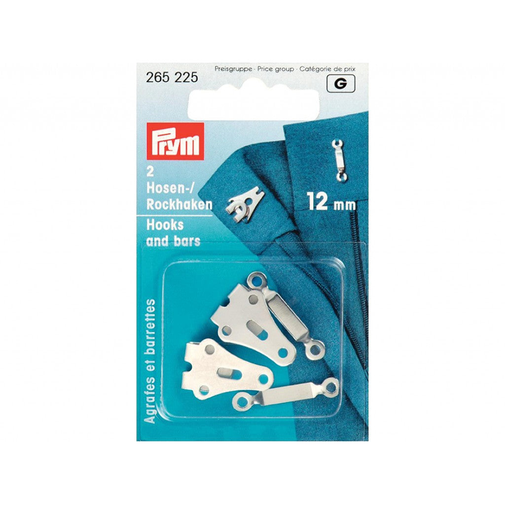 Prym Hekter 12mm 2 stk sølvfarget