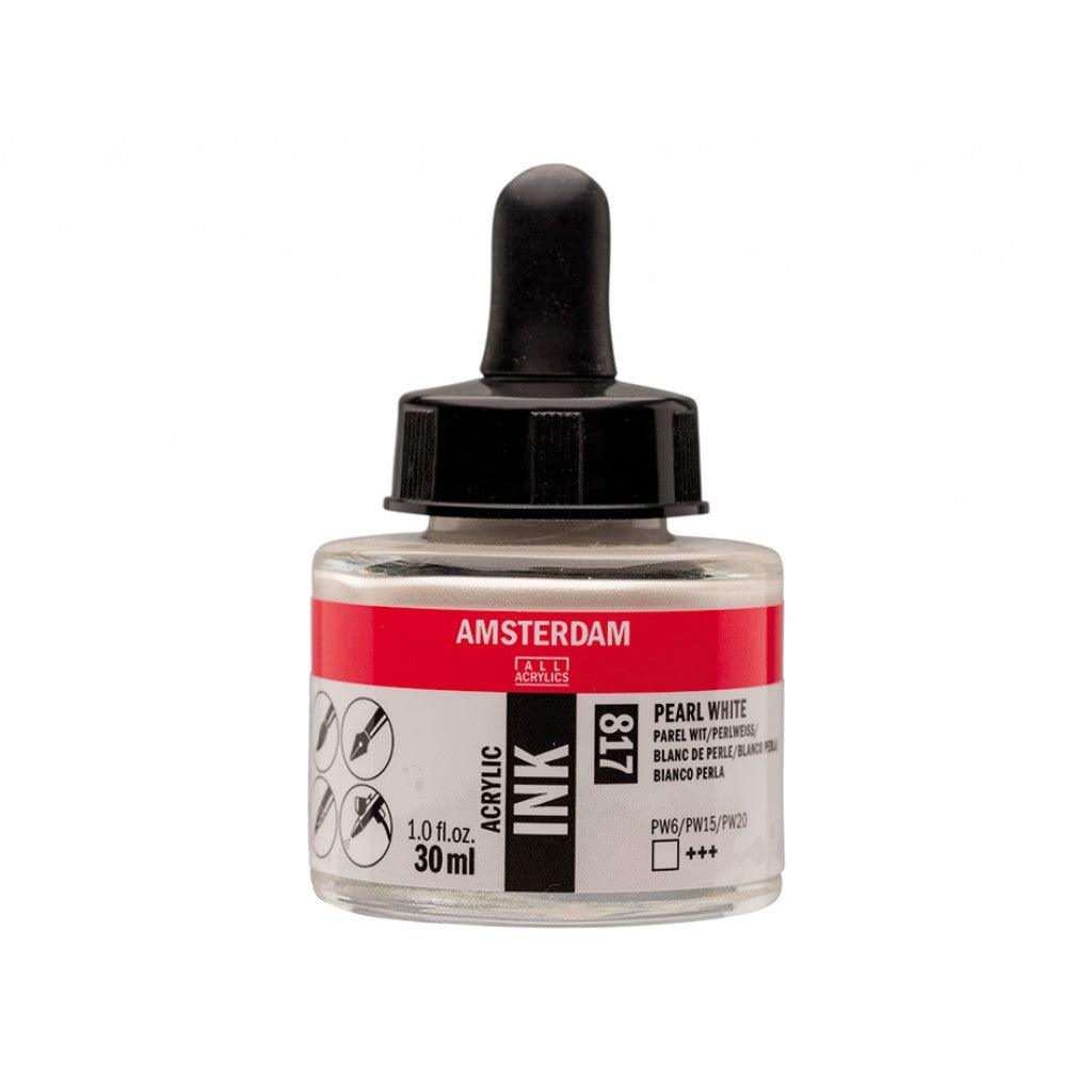 Amsterdam Ink 30ml - 817 Pearl White - HobbyHimmelen