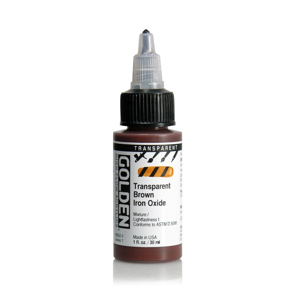 Golden High Flow Acrylics 30ml - Transp. Brown Iron Oxide