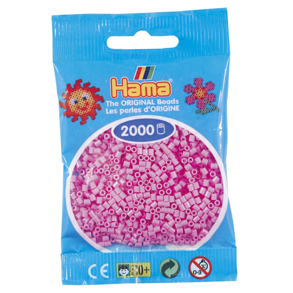Hama Mini 2000stk - 48 Pastell rosa