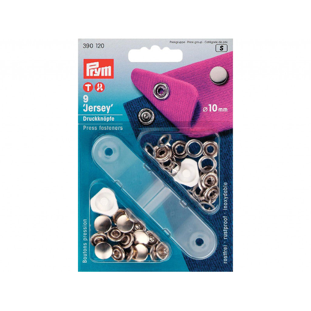 Prym Trykknapper Jersey 10mm 9stk - Sølv