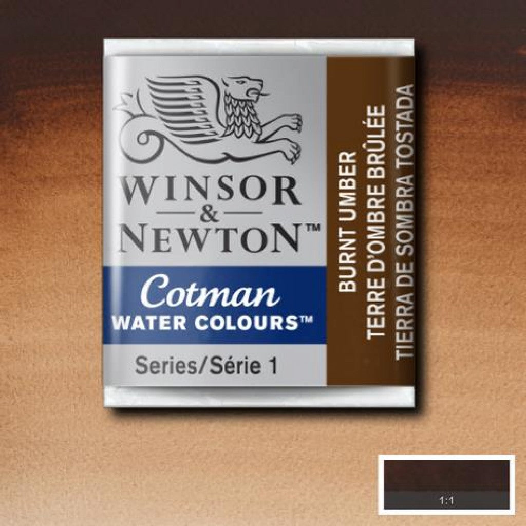 W&N - Cotman Water Colour HP - 076 Burnt Umber