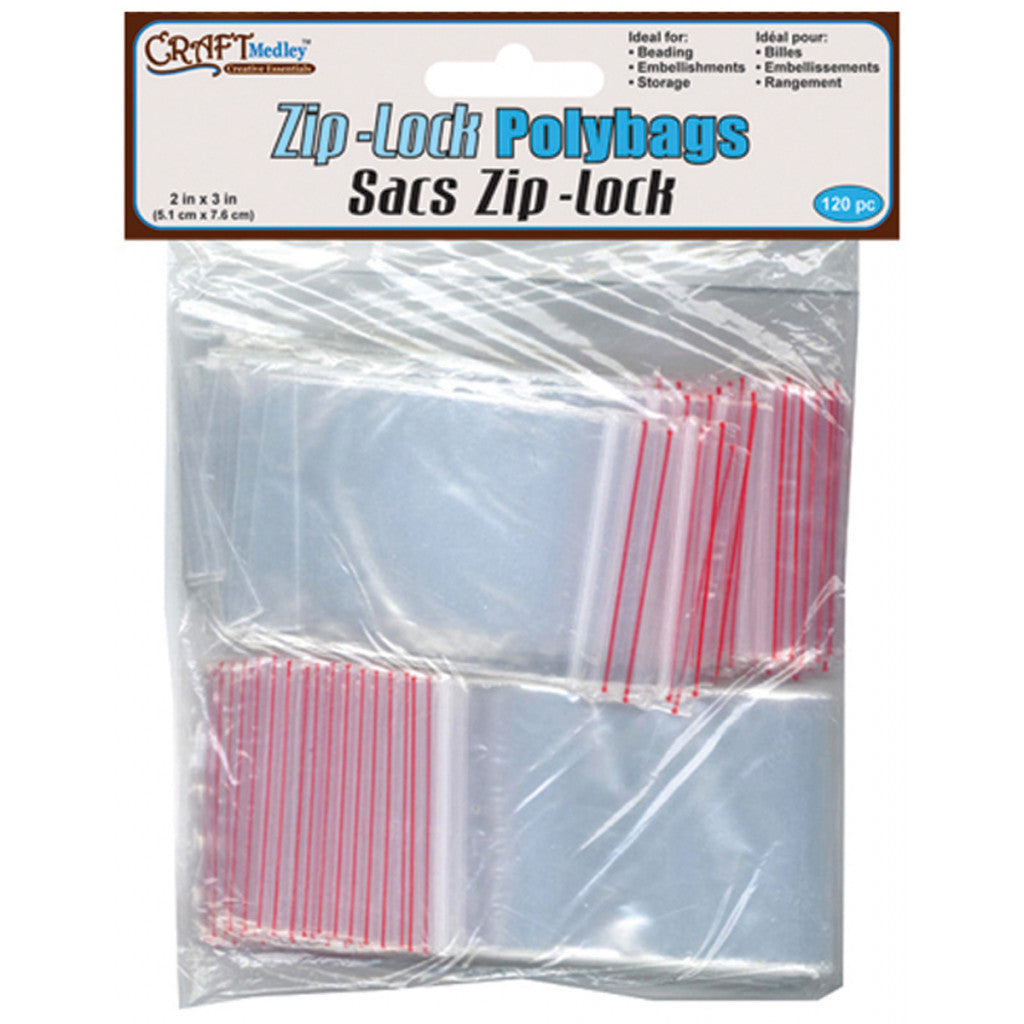 Ziplock-poser, 100stk - 5x7,5cm