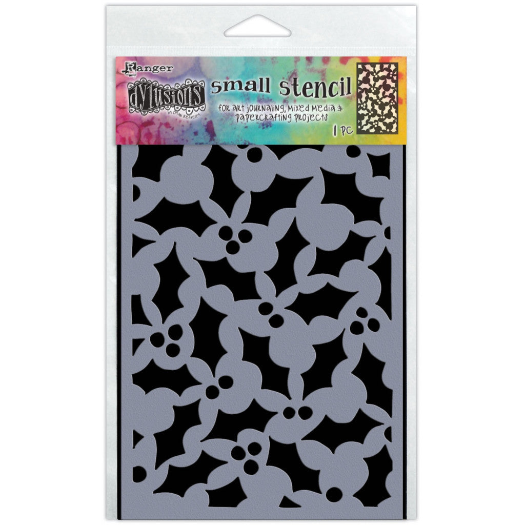 Sjablong 12x20cm - Dyan Reaveley's Dylusions, Jolly Holly