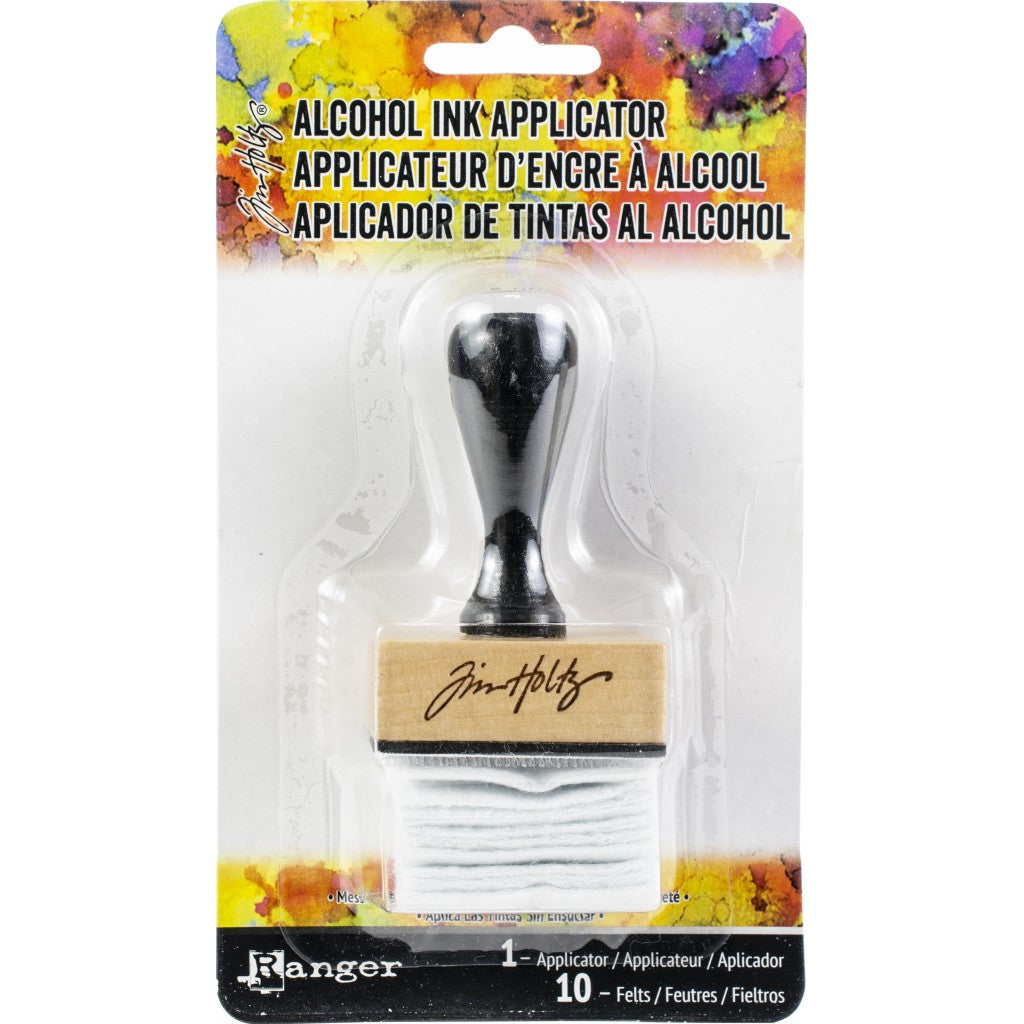 Tim Holtz - Adirondack Alcohol Ink Applicator - Stamp Handle w/10 Felts