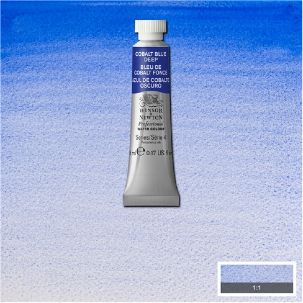 W&N - Artists Water Colour 5ml - 180 Cobalt Blue Deep