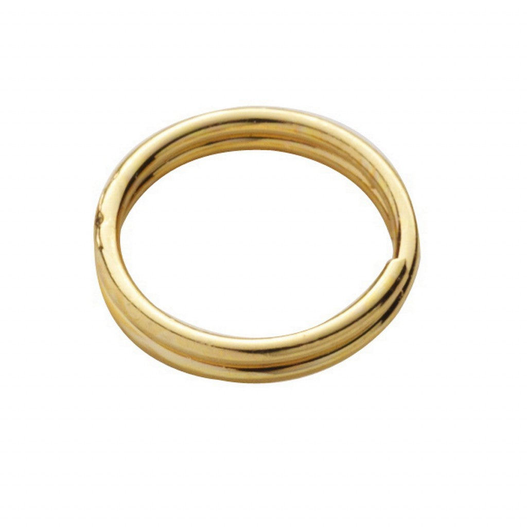 Sikkerhetsringer 0.7mm, 10stk - Gullfarget