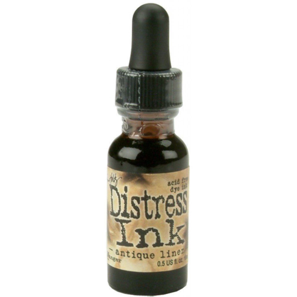 Tim Holtz Distress Ink Re-Inker 15ml - Antique Linen
