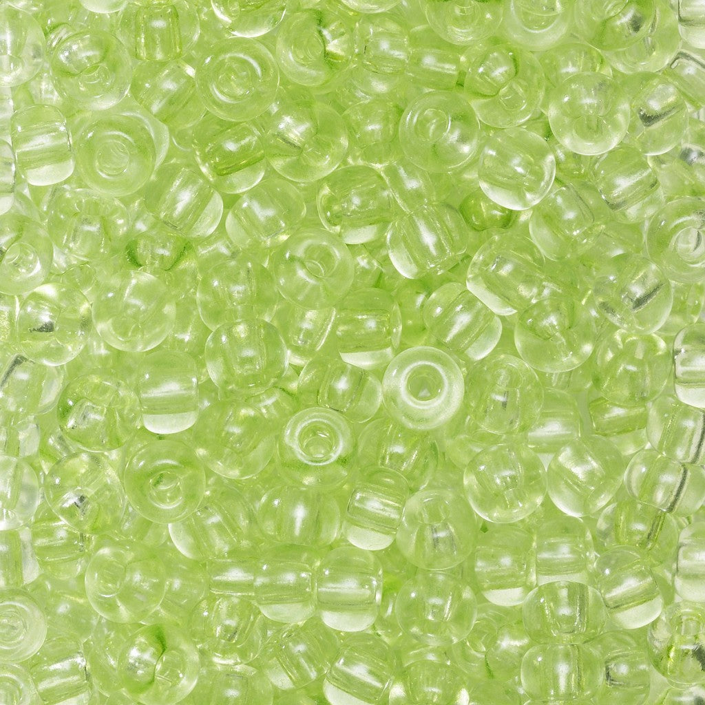 Rocaillesperle 6/0 - Lys.Grønn Transparent