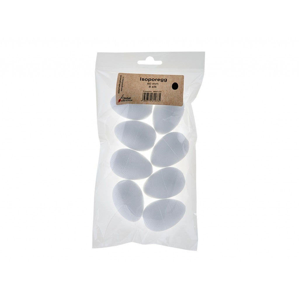 Isoporegg - 60mm - 8stk