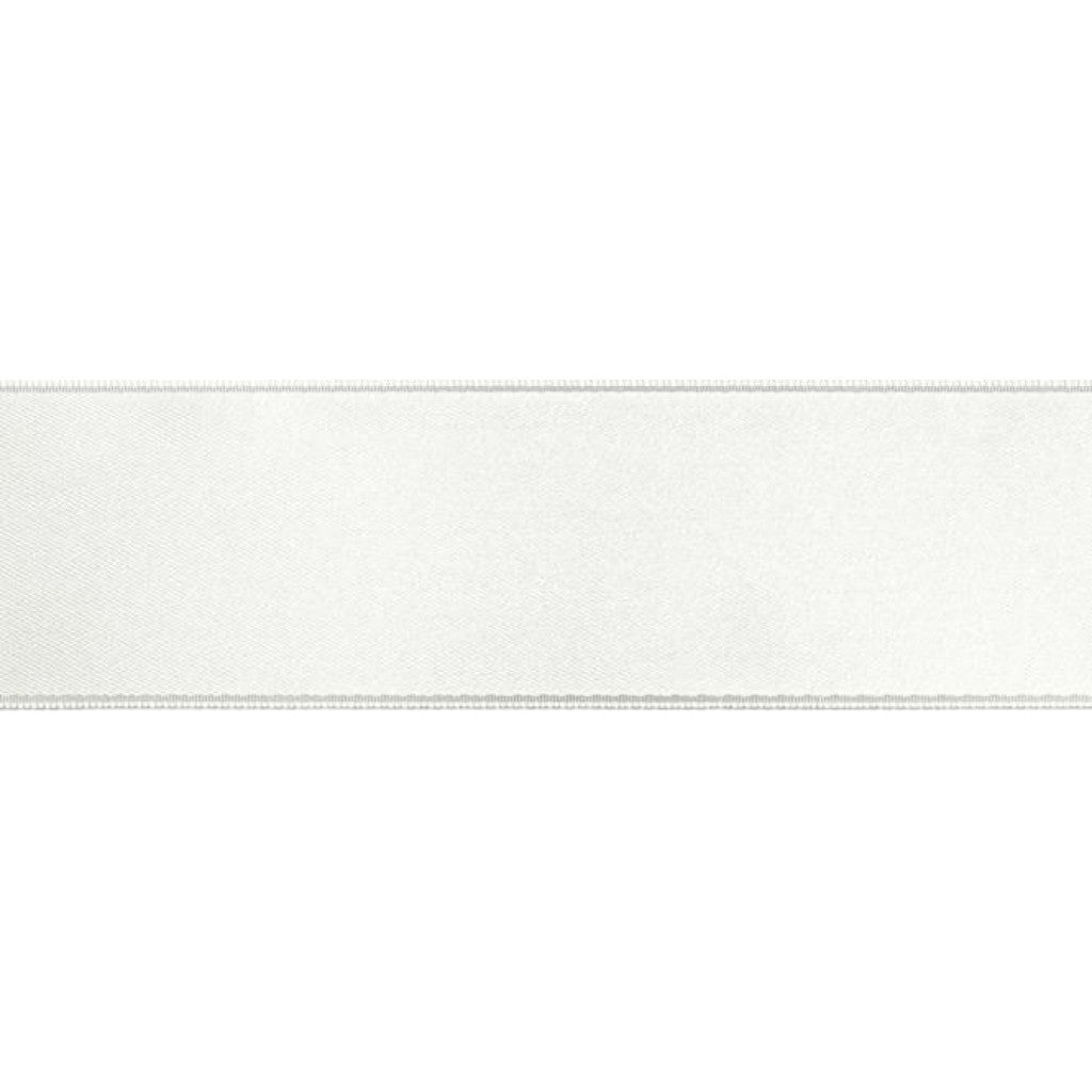 Satengbånd - 25mm - 401 Blanc