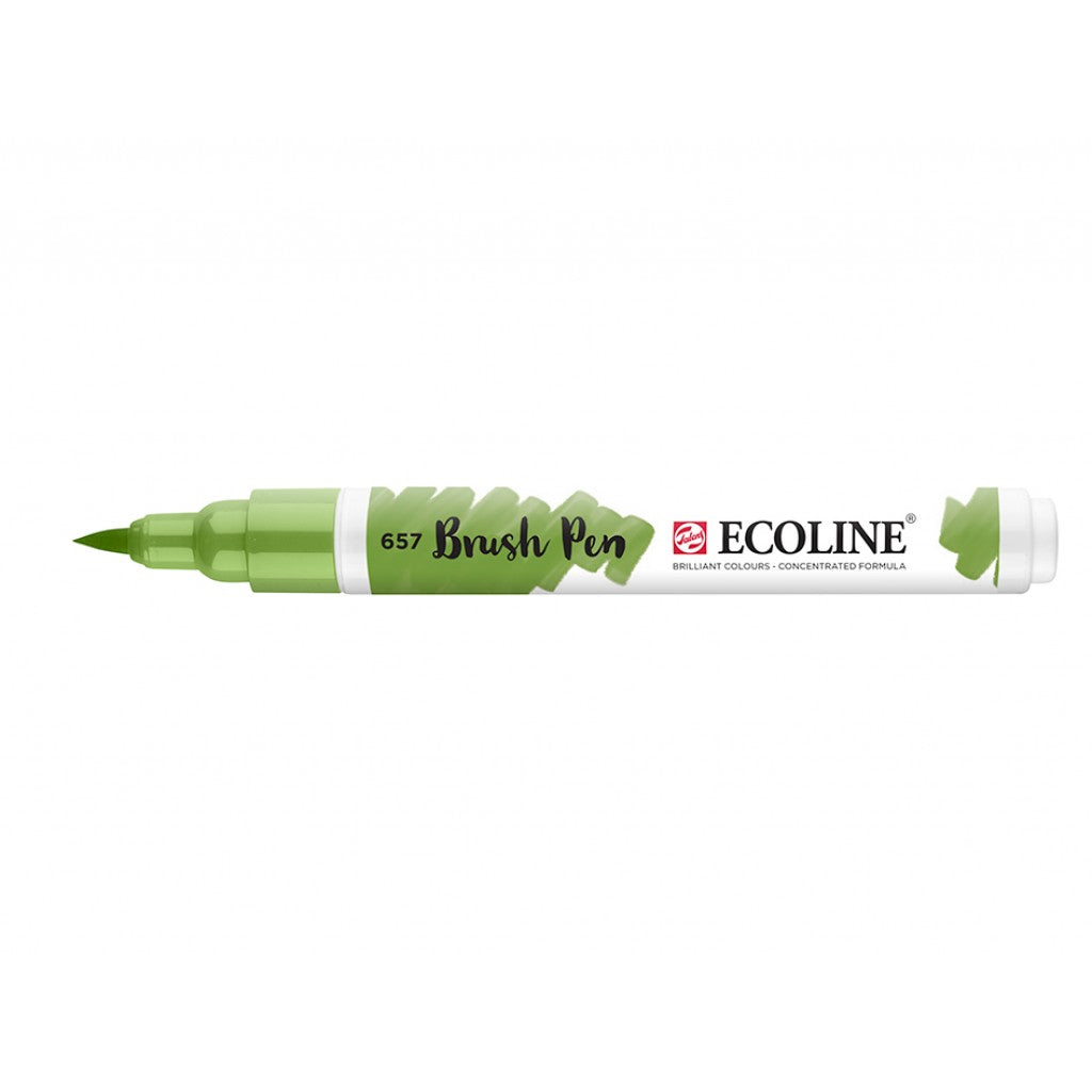 Talens Ecoline Brush Pen - 657 Bronze Green