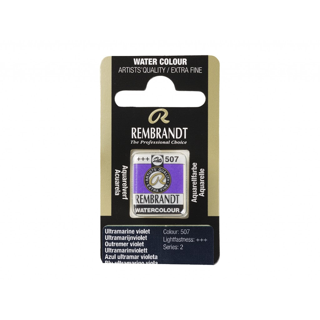 Rembrandt Akvarell Halfpan - Ultramarine Violet 507