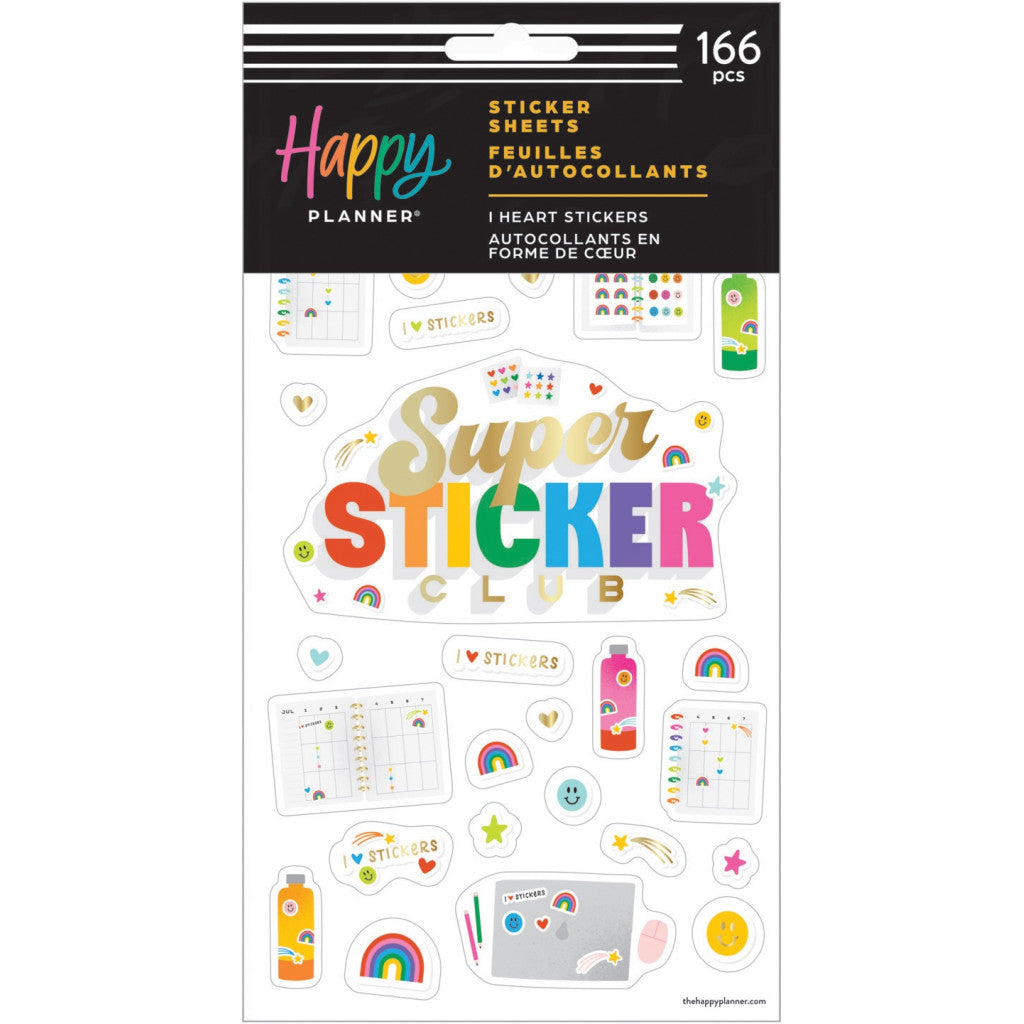 Happy Planner Sticker Sheets 5 ark - I Heart Stickers