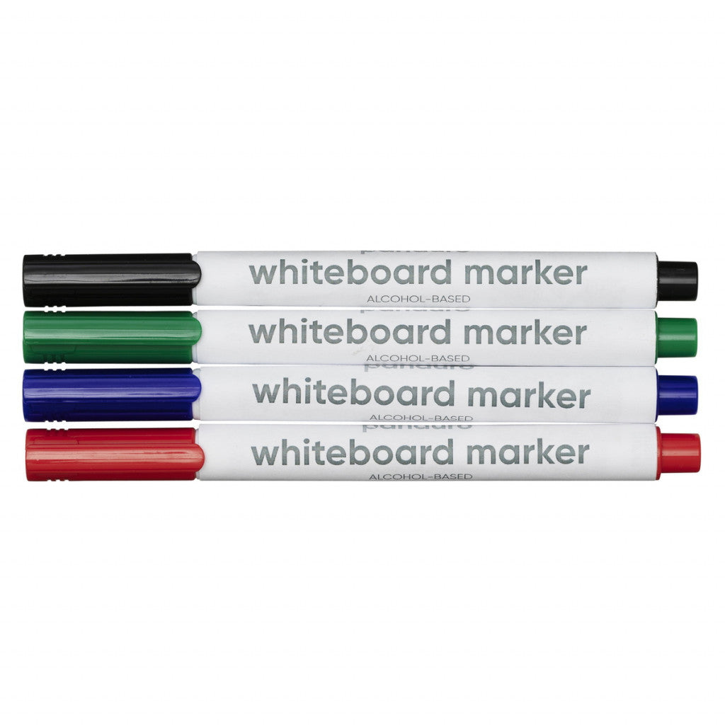 Whiteboard-penner, 4 Stk - 1mm