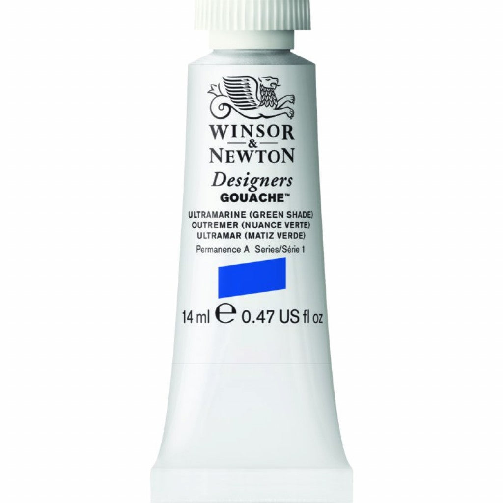 W&N - Designers Gouache 14ml - 667 Ultramarine(Green Shade)