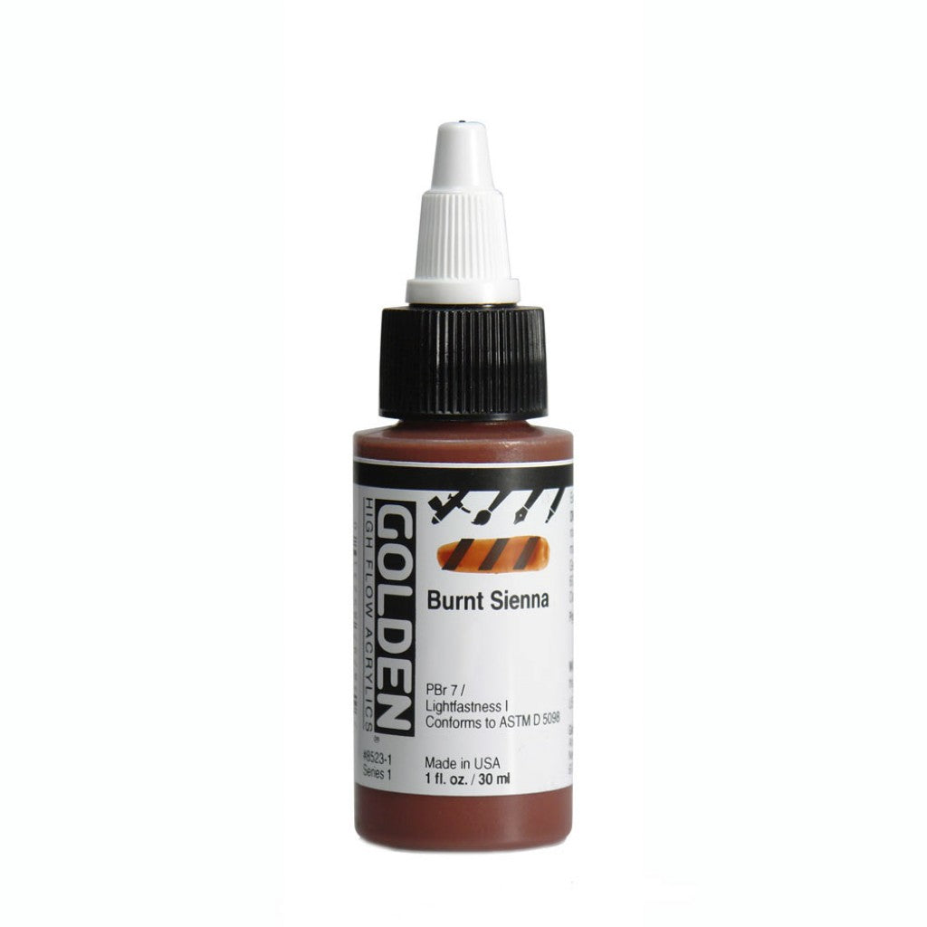 Golden High Flow Acrylics 30ml - Burnt Sienna