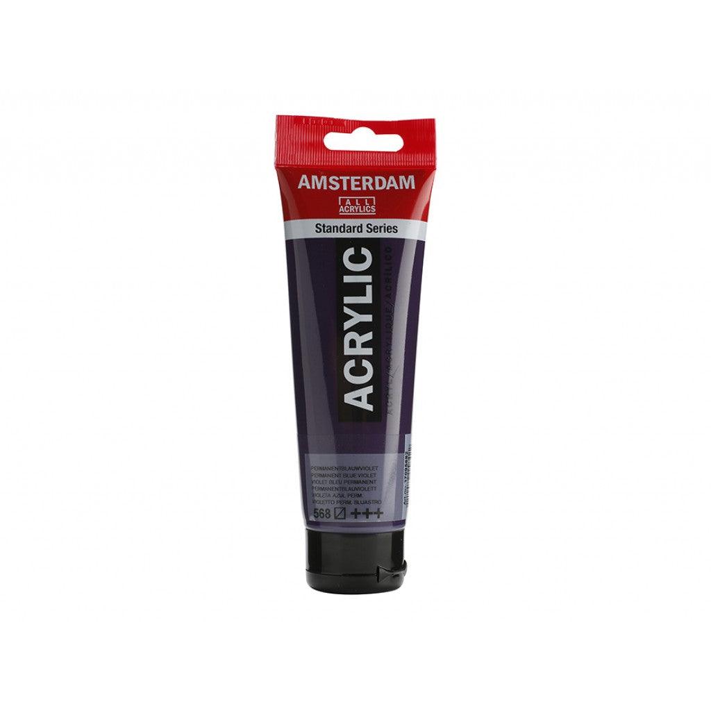 Amsterdam Standard 120ml - 568 Permanent Blue Violet - HobbyHimmelen