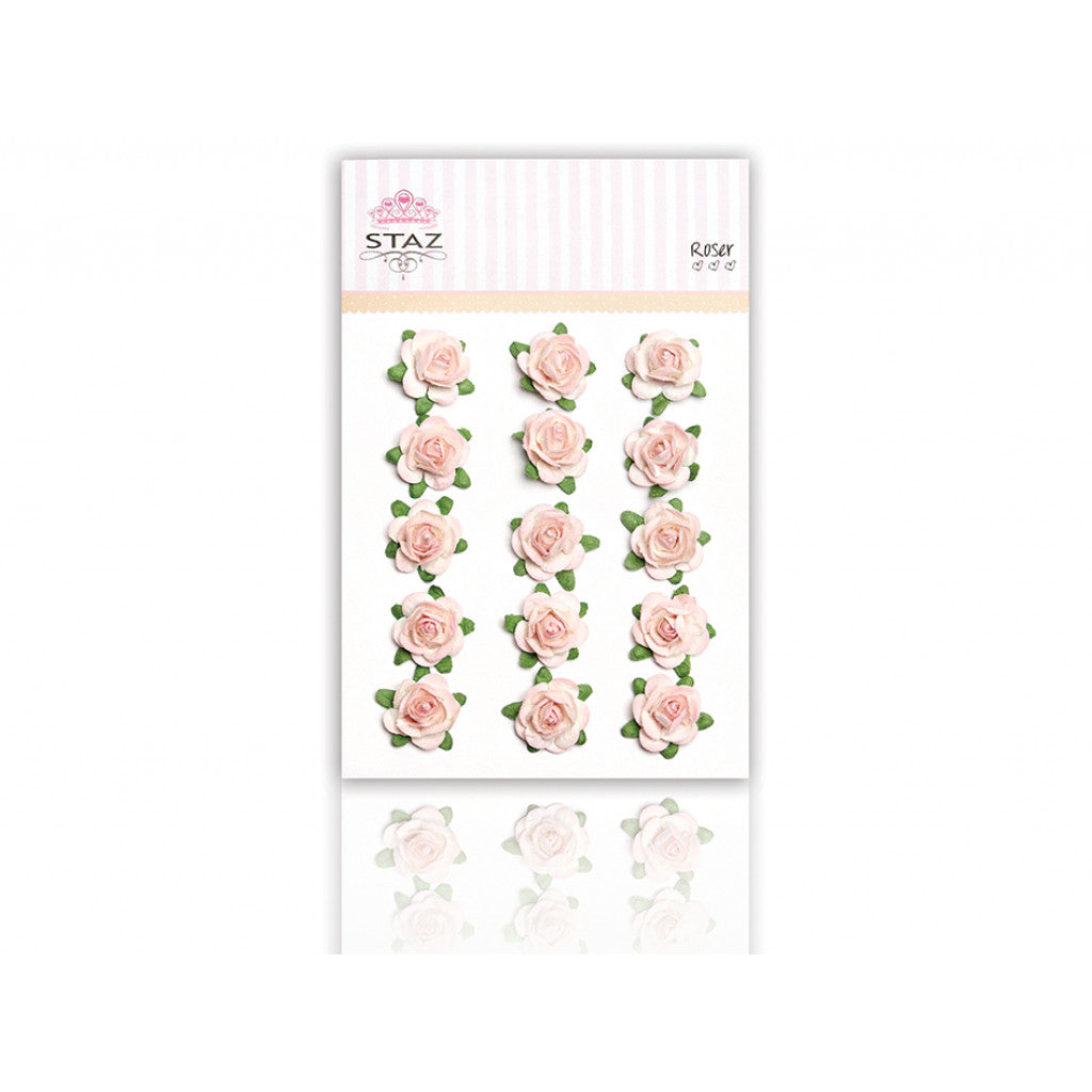 Staz Rose - 15mm - Babyrosa - 15stk