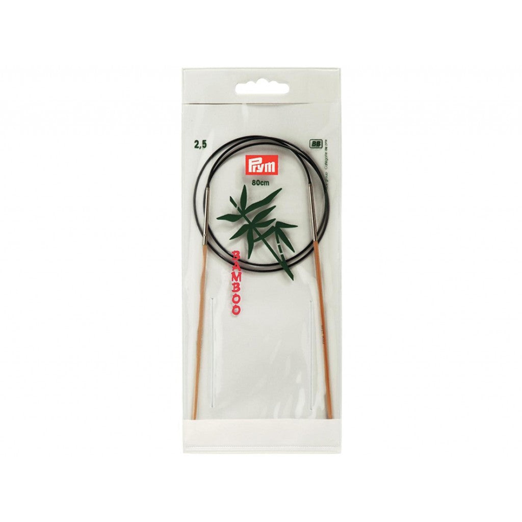 Prym Bamboo Rundpinne bambus - 2,5 - 80cm - U
