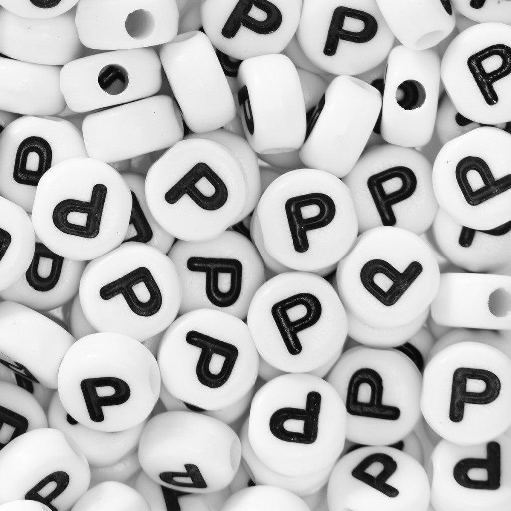 Bokstavperler 50stk. P - HobbyHimmelen